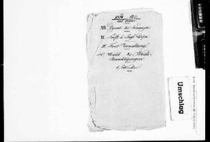 Wald- und Weideberechtigungen (1833-1836)