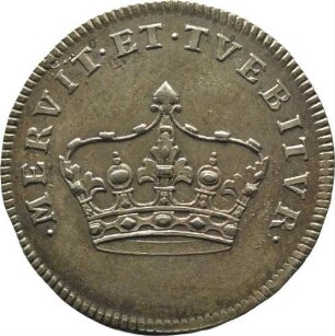 1/6 Taler (Kurant) - Krönung zum polnischen König am 17. Januar 1734