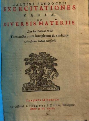 Exercitationes variae de diversis materiis