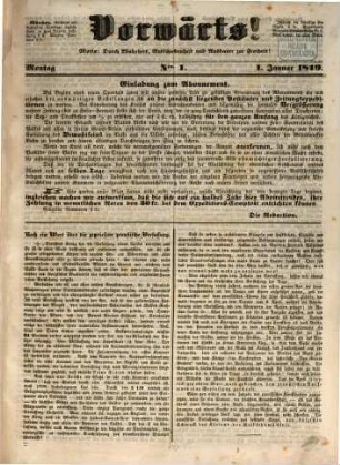 Vorwärts!. 1849,1/5