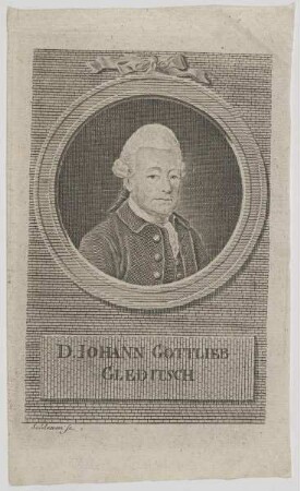 Bildnis Johann Gottlieb Gleditsch