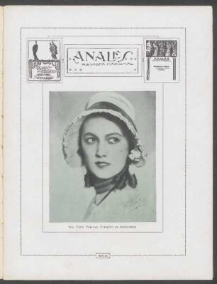 [Fotografía de] Sra. Edda Palacios Villagrán de Anchorena