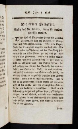 173-183, Die dritte Seligkeit