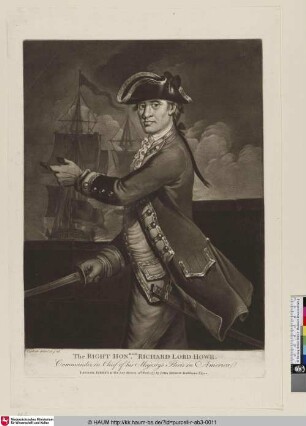 The right honourable Richard Lord Howe