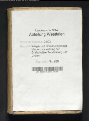 Ertrag der Grafschaft Lingen