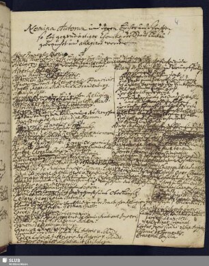 Nomina Autorum und deren Bücher und Schriften so bey gegenwärtiger Chronike der Stadt Luckau gebraucht