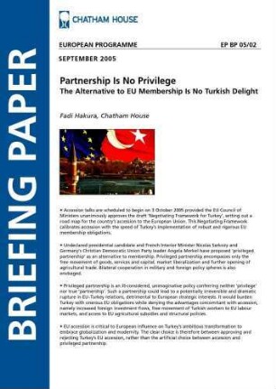 Partnership is no privilege: the alternative to EU membership is no Turkish delight