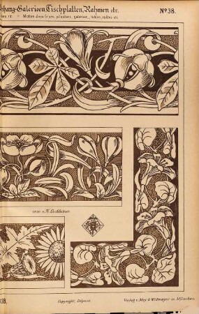 Musterblätter für Holzbrand-Malerei. 38. [1895]