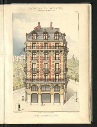 Wohn- und Geschäftshaus in Paris. Lucien Magne, Architekt