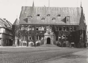 Quedlinburg, Rathaus. Ansicht von Süden