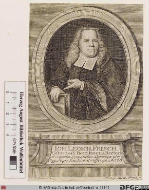 Bildnis Johann Leonhard Frisch d. J.