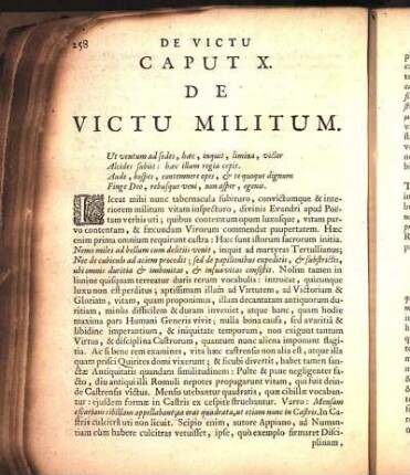 Caput X. De Victu Militum.