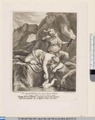 Thetis badet Achilles im Fluss Styx