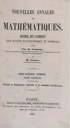 21: Nouvelles annales de mathématiques