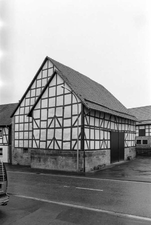 Scheune (Scheune, Fachwerk); Vöhl, Arolser Straße 9