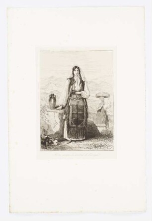 Femme grecque des environs de Zavaglié, Blatt 4 der Folge "Militärische Grenzen"