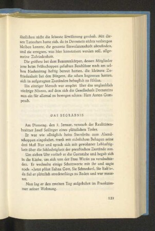 Das Begräbnis