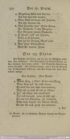 Der 131. Psalm