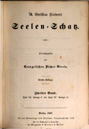 Seelen-Schatz : Hrsg. vom Evangelischen Bücher-Verein. 2