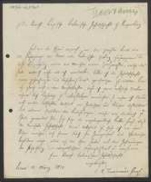 Brief von Ludolf Christian Treviranus an Regensburgische Botanische Gesellschaft