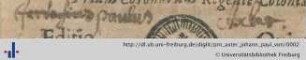 Autogramm (Aus: UB Freiburg, D 4798,h)