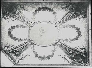 Berlin, Schloss Charlottenburg, Neuer Flügel, Schreibkammer, R. 355, Decke.