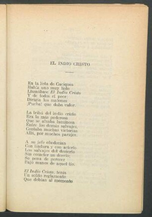 El indio Cristo
