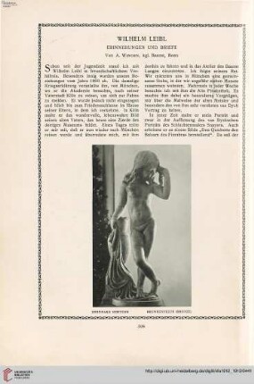 28: Wilhelm Leibl : Erinnerungen und Briefe