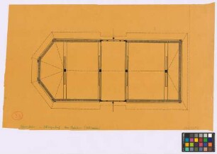 Zabelkau, Schurgersdorf ([Landkreis Ratibor]): Pfarrscheune. Pfarrscheune (Grundriss)