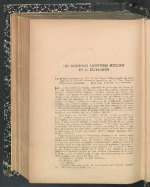 Los escritores argentinos juzgados en el extranjero