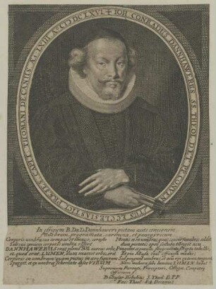 Bildnis des Ioh. Conradus Dannhawerus