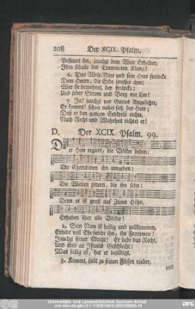 Der XCIX. Psalm. 99.
