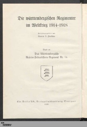 Reihen-Titelblatt