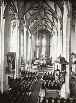 Annaberg-Buchholz, Stadtkirche Sankt Annen, Inneres nach Osten