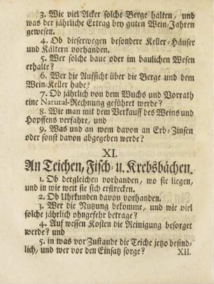 XI. An Teichen, Fisch- und Krebsbächen