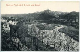 Leisnig. Blick auf Fischendorf, Tragnitz und Leisnig