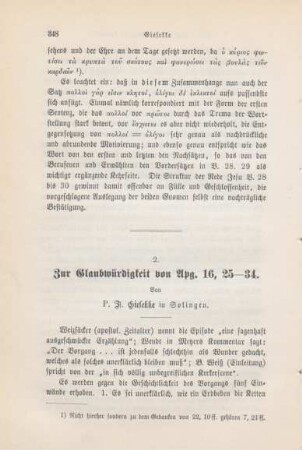 348-351 Zur Glaubwürdigkeit von Apg. 16, 25-34