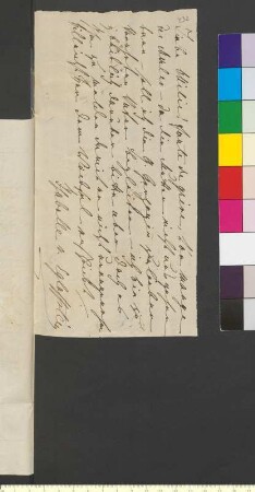 Brief von Egloffstein, Isabelle Freifrau von und zu geb. Gräfin Waldner von Freundstein an Goethe, Johann Wolfgang von