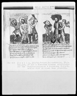Speculum humanae salvationis — ---, Folio 34versoBuchseite