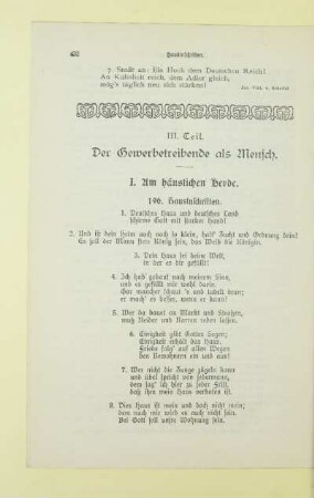 III. Teil. Der Gewerbetreibende als Mensch