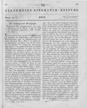 Schulz, W.: Briefwechsel eines Staatsgefangenen und seiner Befreierin. Bd. 1-2. Mannheim: Bassermann 1846