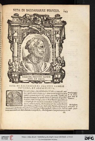 Vita di Baldassarre Peruzzi Sanese Pittore, et Architetto