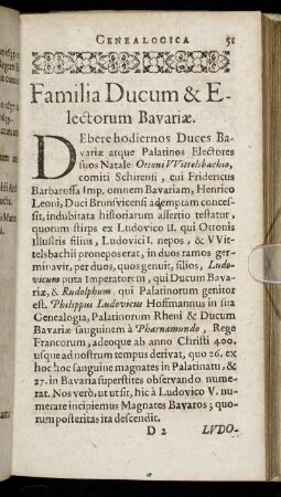 Familia Ducum & Electorum Bavariae