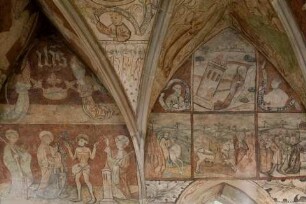 Ausmalung von Kreuzgang, Pilsen, Tschechische Republik