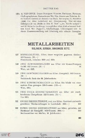 Metallarbeiten (Nr. 527-539)