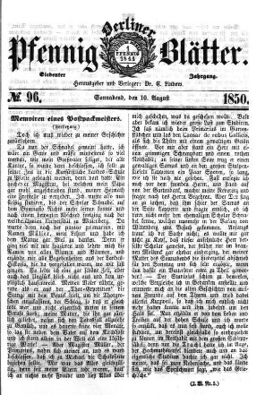 No. 96, Sonnabend, den 10. August