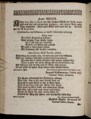 Anno 1710 – Anno 1718