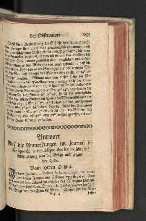 Antwort Auf die Anmerkung Im Journal.