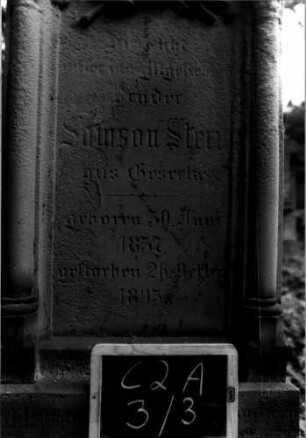 Grabstein C II A/3/3 (Detailaufnahme 1)