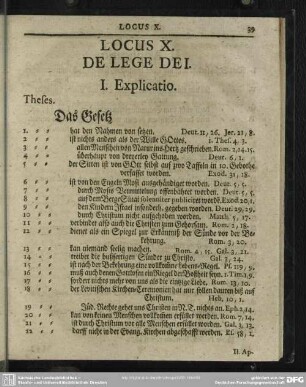 Locus X. De Lege Dei